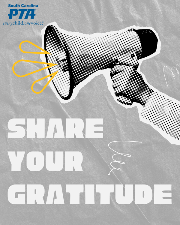 Share Your Gratitude - SCPTA with Bullhorn